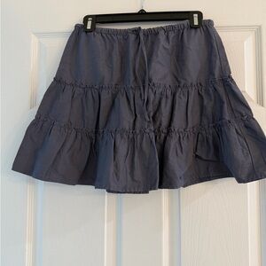 Sunday Best Midnight/ gray  Blue mini skirt XS